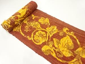 付け下げ 十日町友禅 遠藤藤舟 手描 海松色 正絹 反物